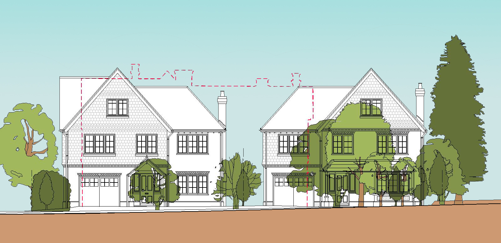 STG1317 Two Detached Houses-Model